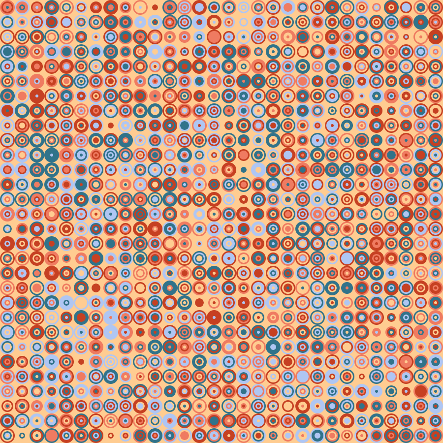 Pattern with concentric circles