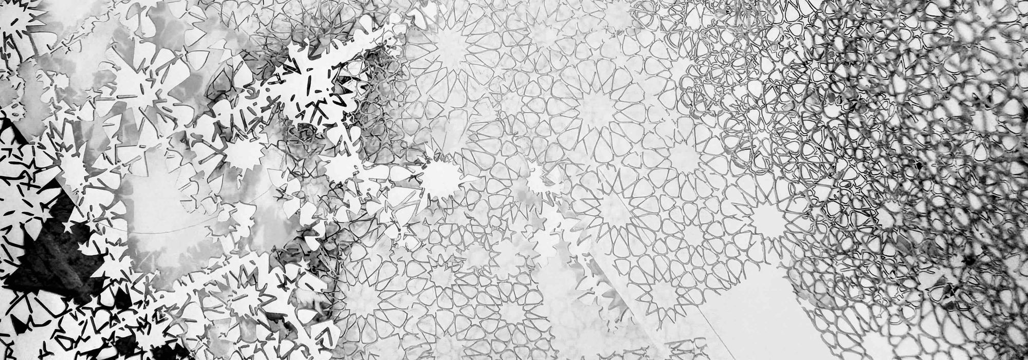 Process documentation showing laser cutting sketch and design work