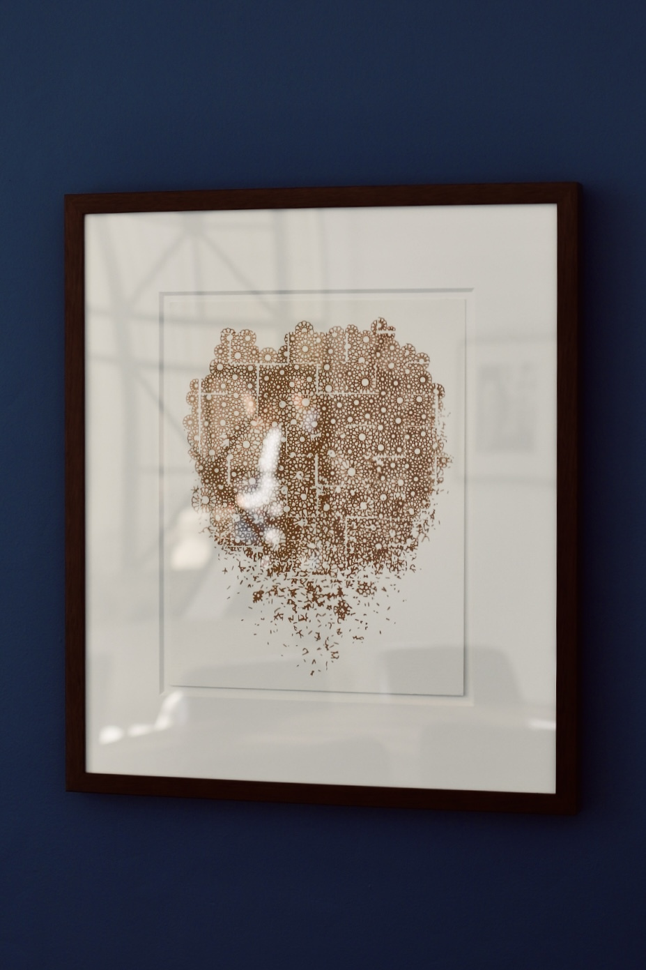 Front view of Disintegrating installed in the MIT Office of the Vice Chancellor