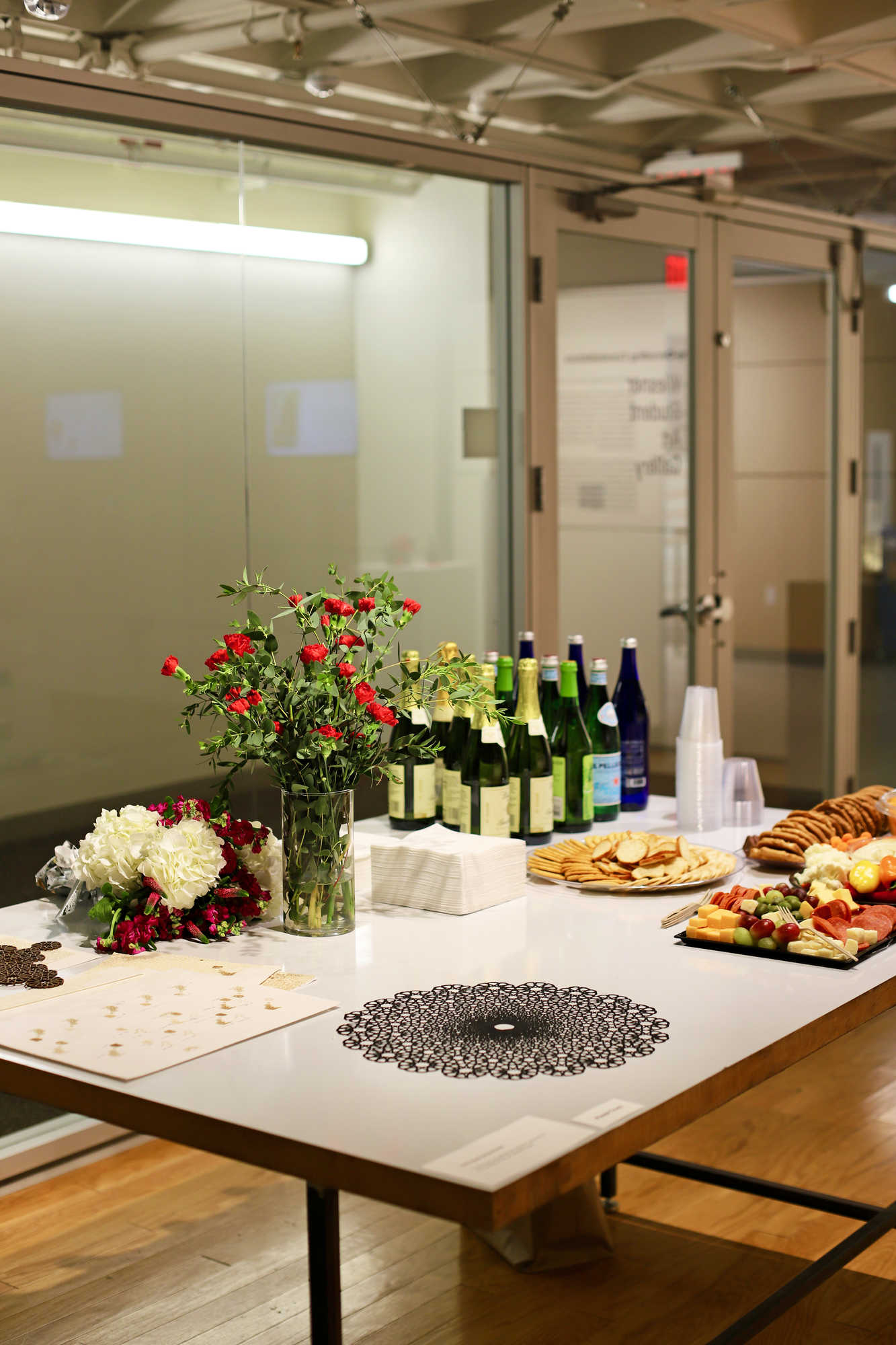 Opening reception at the gallery exhibition